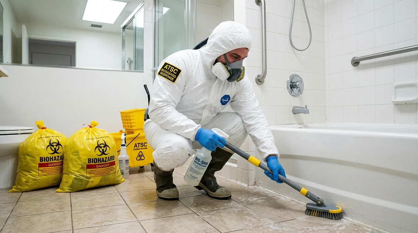 Decontamination equipment deployed for Blood Cleanup in Port Jefferson Station